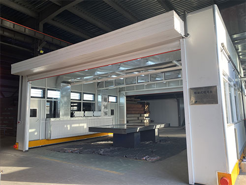 陜西公平電子衡器移動(dòng)噴漆房項(xiàng)目