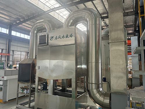 啟風水旋塔去除油漆霧的方法
